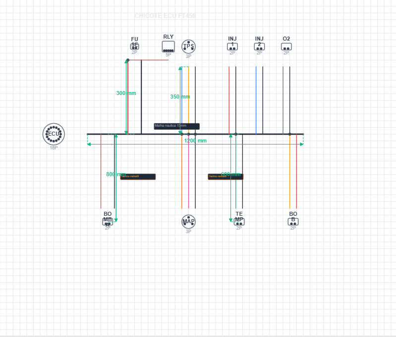 Editor do Chicote Pro - Canvas 2D com componentes e fios